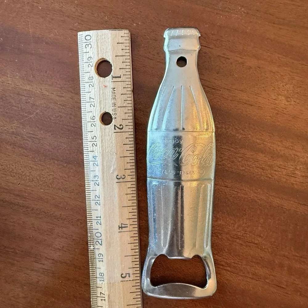 Vintage Coca-Cola Bottle Openers Lot of 2 Wall Mount Cast Metal, 5